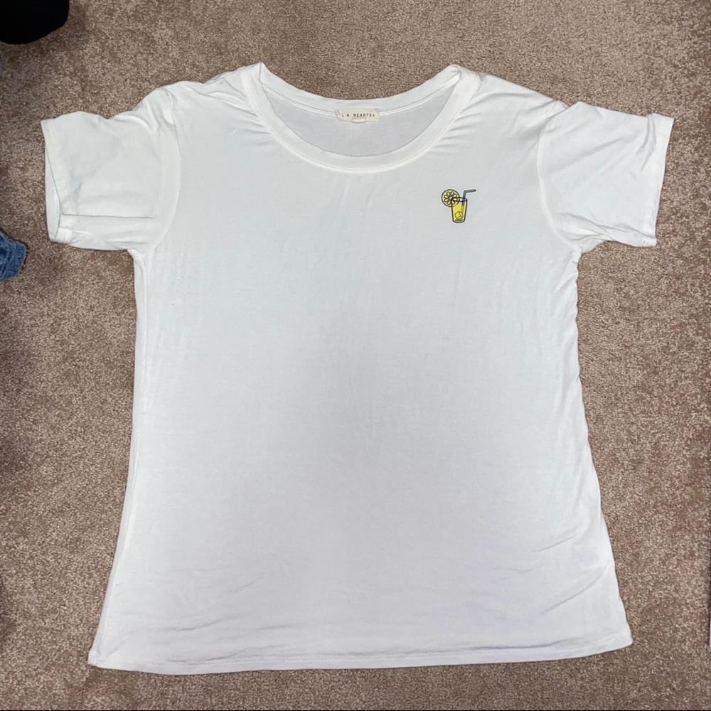 LA Hearts Soft Lemonade Short Sleeve